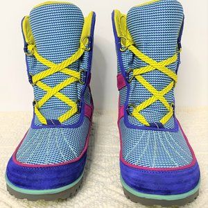 Sorel Tivoli II Go Suede Waterproof Boots Grape Blue NL2212-545 Womens Size 9.5